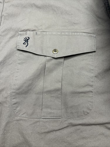 Browning Super Naturals Men's 2XL Shirt Brown  Cotton Snap Buttons Long Sleeve - Bild 11 von 19