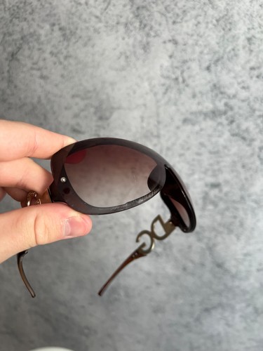 Dolce&Gabbana Oversized Sonnenbrille Damen Vintage 2000s Style Braun Y2K DG Logo - Bild 19 von 23