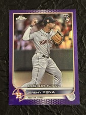 Jeremy Pena 2022 Topps Chrome Purple Refractor USC126 Rookie!!