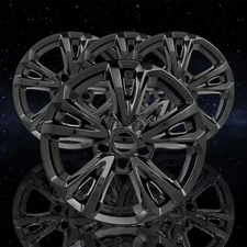 Auto Reflections Black 5 V Spoke 17" Wheel Skins for 2016-2017 Chevy Equinox LT