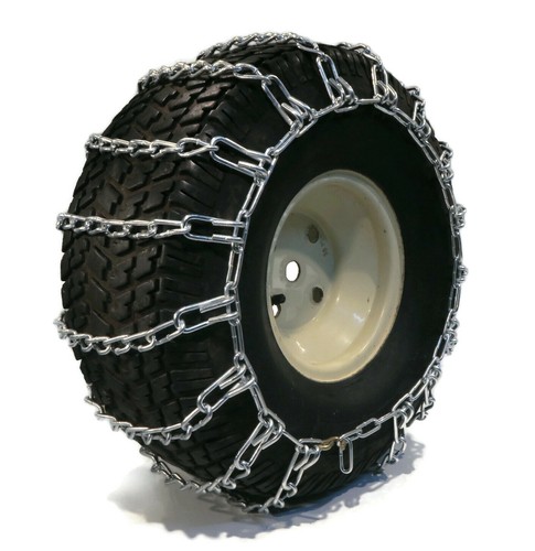 Pair of 2 Link Tire Chains 22x11x10 for John Deere Lawn Mower, Riding Tractor - Picture 3 of 6