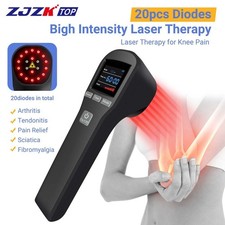 880mW Handheld LLLT Laser 650nm 808nm for Human Back Pain  Pets Hip Dysplasia