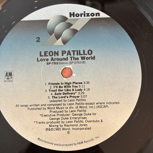 Leon Patillo – Love Around The World - 1985 Myrrh LA Vinyl LP A&M Records SP753 - Picture 8 of 14