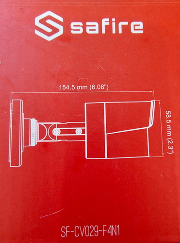 CÁMARA CCTV SAFIRE SF-CV029-F4N1 Bullet 4 en 1 - Imagen 6 de 8
