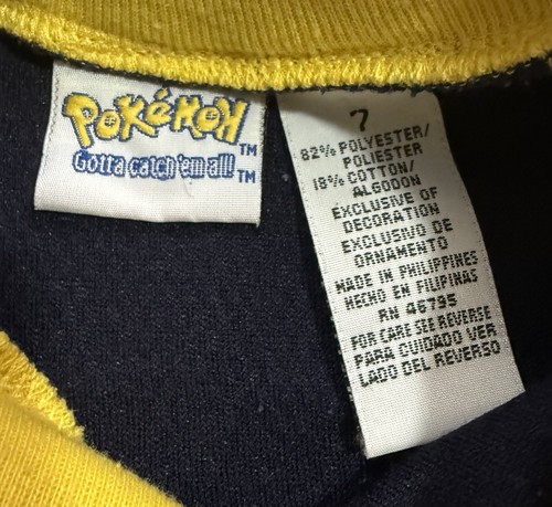 VINTAGE Pokemon Shirt Größe 7 Blau Nintendo Distressed Kinder T-Shirt - Bild 2 von 12