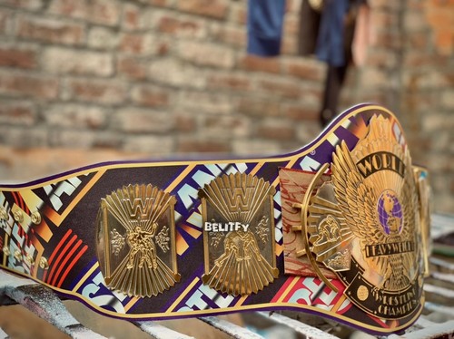 Winged Eagle 40 Years Heavyweight Championship Replica Title Belt 2-4mm Brass - Picture 2 of 6