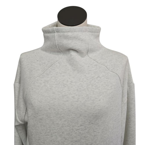 Athleta Girl XXL 16 Light Grey Heather Crazy Cozy Cowl Neck Sweatshirt Pullover - Picture 7 of 9