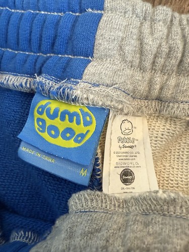 Dumb Good Pekkle Sweatpants Sanrio Unisex Size Medium Colorblock - Picture 4 of 8