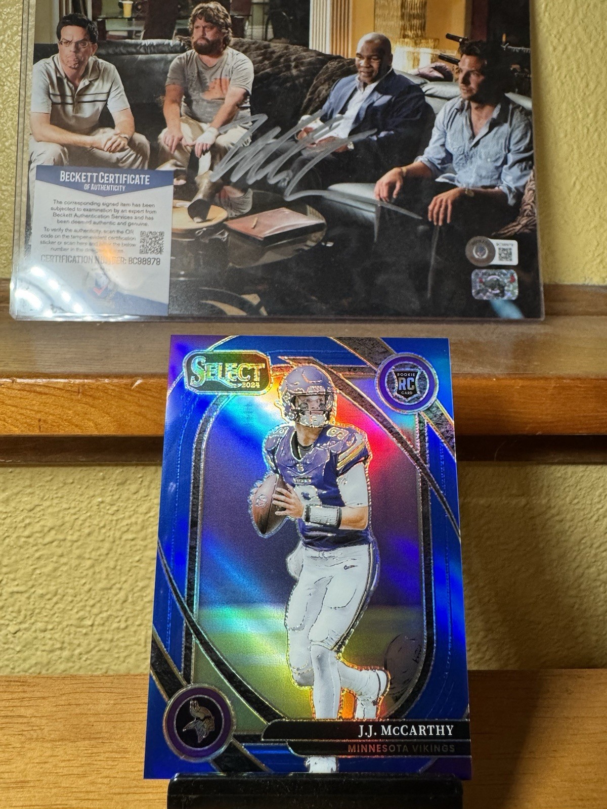 2024 Panini Select - Club Level J.J. McCarthy #246 Blue Prizm /99 (RC)