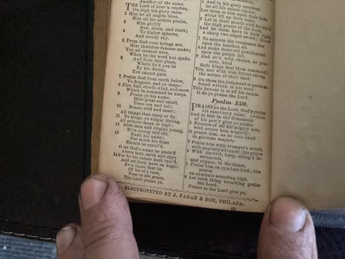 HOLY BIBLE antique CIVIL WAR leather old Large Pocket Size New And Old Test - Bild 10 von 10