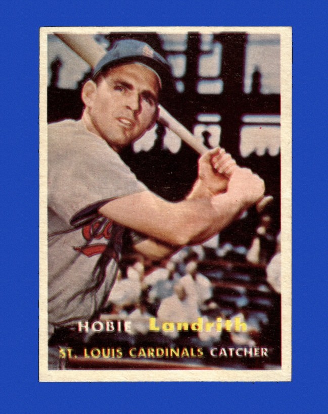 1957 Topps Set-Break #182 Hobie Landrith NR-MINT *GMCARDS*