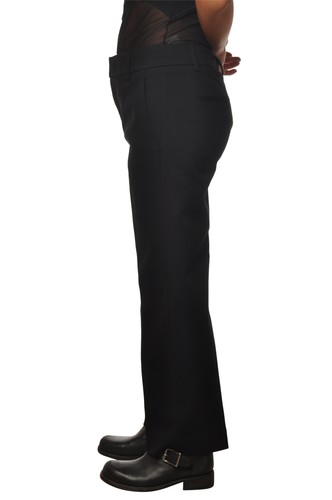 Pantalón pierna recta para mujer color nero - Imagen 3 de 4