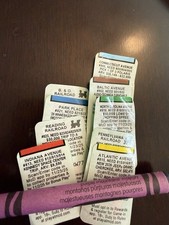 2025 Unscanned McDonald  s Monopoly Game Pieces Lot Of 9