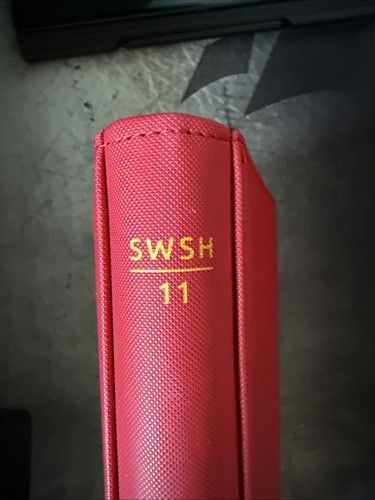 SWSH 11 First Edition Vault X 9 Pocket Binder - Holds 360 - Red / Yellow - Zip - Zdjęcie 3 z 9