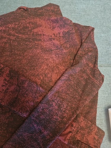 Chaqueta Athleta Shanti Jacquard Texturizada Cremallera Borgoña Negra Talla XS - Imagen 16 de 22