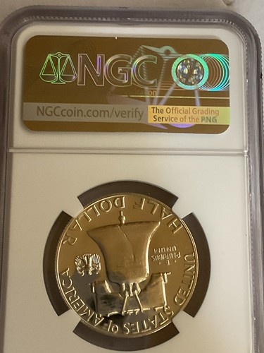 1960 Franklin Silver Half Dollar NGC PF68 Proof - Picture 3 of 4