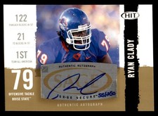 2008 SAGE Hit Gold #A79 Ryan Clady Boise State Rookie RC Autograph /250