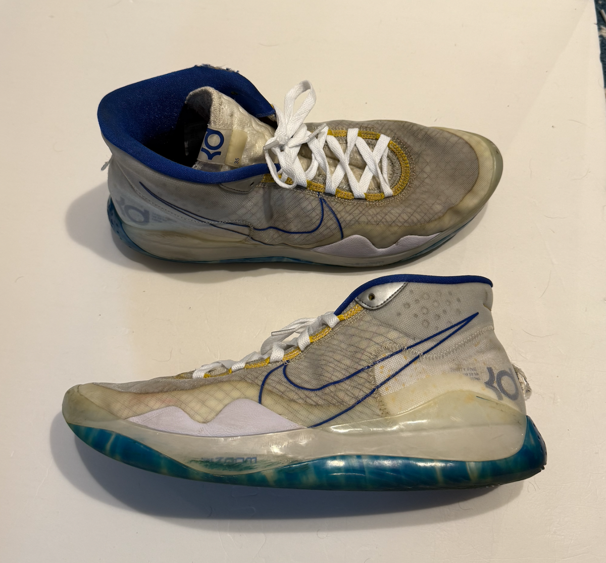 【Zoom KD12 EP】 'Warriors ' Nike Zoom KD 12 EP 'Warriors Home' AR4230-100