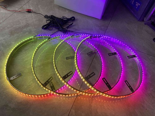 Single Double Triple Quad Row Dream Color Chasing Flowing 15.5"/17.5" Wheel Rim - Bild 25 von 174