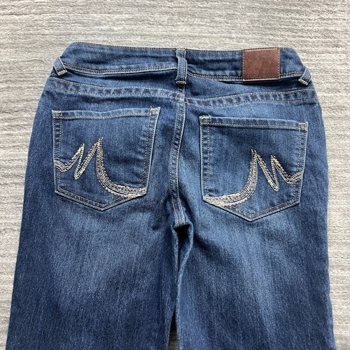 Maurices Jeans Size 2 Long Womens Skinny Low Rise Medium Wash Blue Denim - Picture 10 of 10