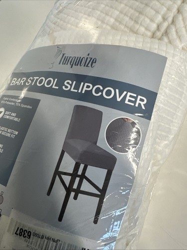 Bar Stool Covers 4 Pack Bar Stool Covers with Backs Ivory Velvet 4-pack - Picture 6 of 12