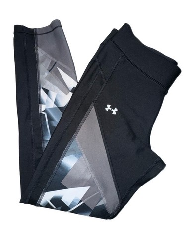 Under Armour UA Leggings ritagliati stampati HeatGear a compressione medi - Foto 9 di 12