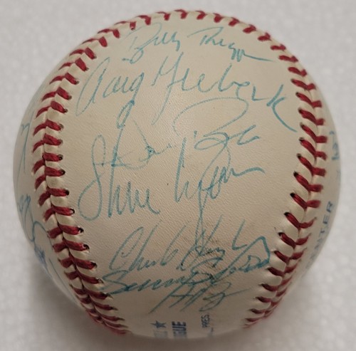 1991 Chicago White Sox Team signierter Baseball FRANK THOMAS SAMMY SOSA T RAINES BAS - Bild 4 von 8