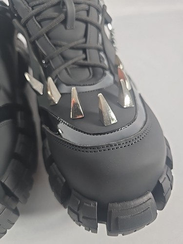 KOI Deathbrand Jynx Spike & Chain Plateau Profil Turnschuhe schwarz neu im Karton Herren UK 11 - Bild 7 von 23