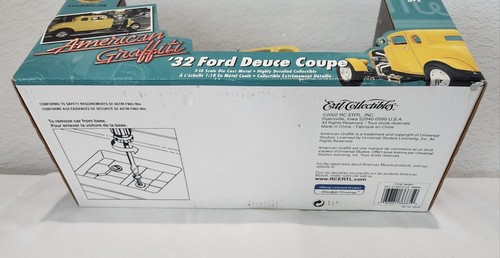 NIB 2002 Ertl American Muscle American Graffiti '32 Ford Deuce Coupe 1:18 - Picture 10 of 11