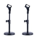  2 PCS Konferenzmikrofon Desktop Ständer Mikrofonunterstützung Mikrofonständer