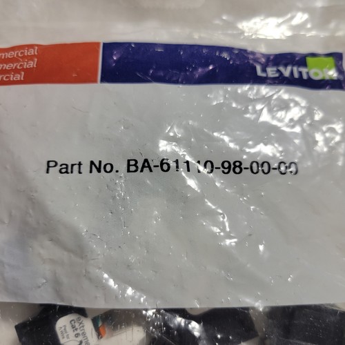 (2) Leviton BA-61110-98-00-00 Extreme 6+ złącze QuickPort CAT 6 czarne 12-pak - Zdjęcie 5 z 8