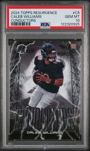 2024 Topps Resurgence - Conductors Caleb Williams #C-5 (RC) PSA 10 Chicago Bears