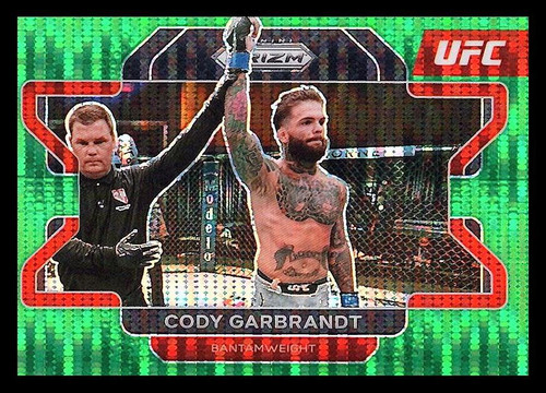 Panini Prizm UFC #29 2022 Cody Garbrandt Green Pulsar Prizms #/25 - Imagen 1 de 2