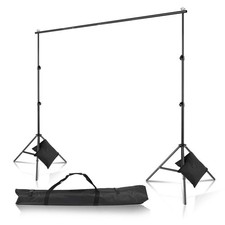 Adjustable Background 2 3m Backdrop Support Stand Photo Studio Crossbar Set Bag
