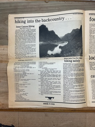 19 Jun - 3 Jul 1977 Grand Canyon Guide Newspaper Tourist National Park B34 - Picture 4 of 9