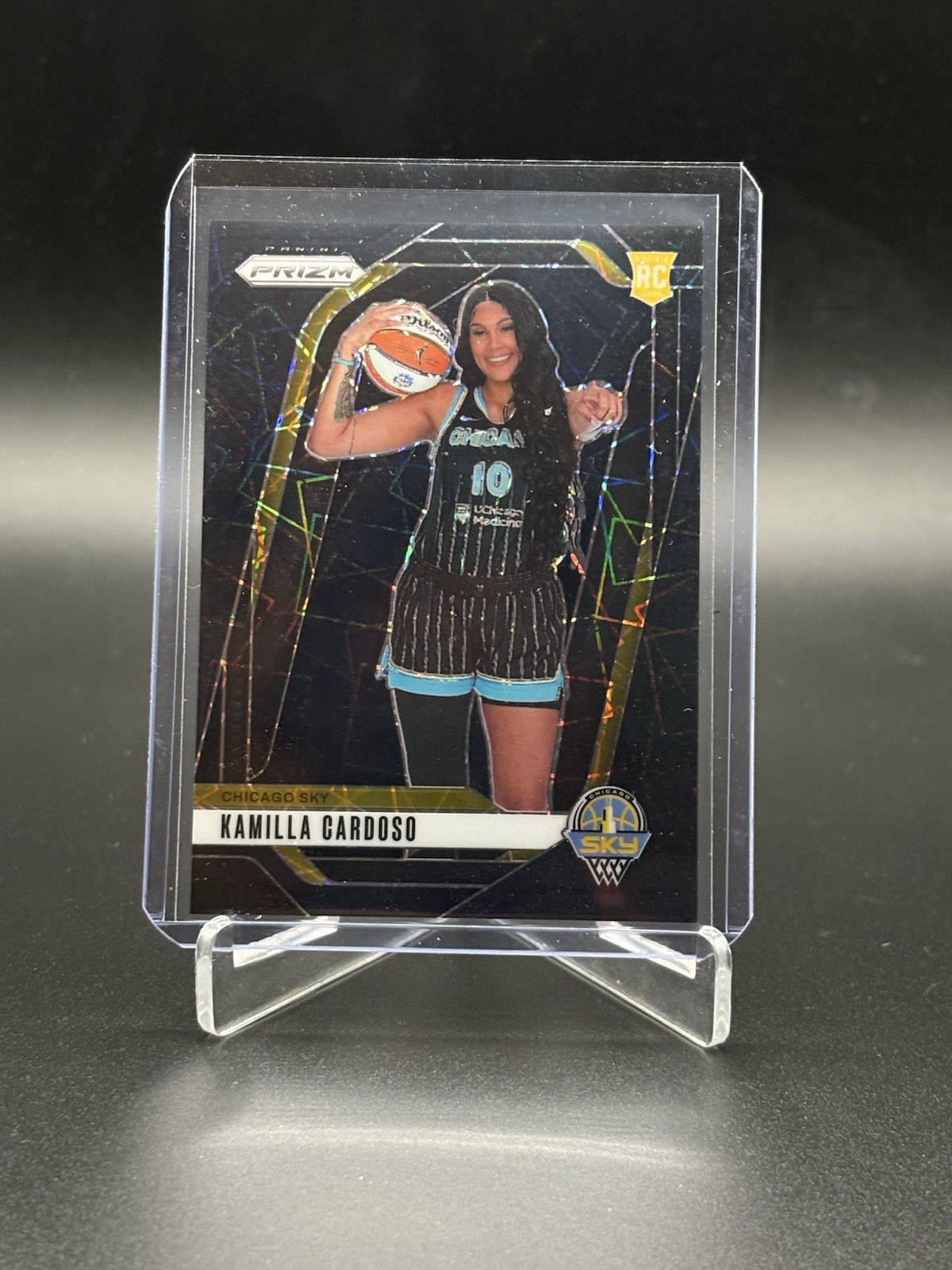 2024 Panini Prizm WNBA Kamilla Cardoso Black Velocity Rookie RC #33/39 Sky