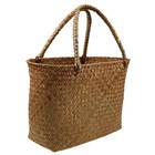 Handwoven Basket Flower Container Woven Basket Storage for Home Decor