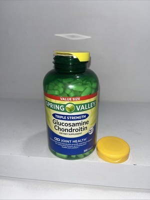 Sealed Triple Strength Glucosamine Joint Health Supplement, 340 Tabs, Broken Cap