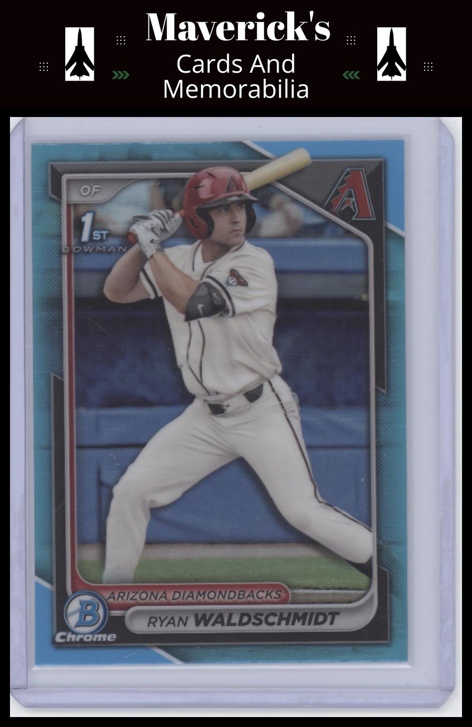 2024 Bowman Draft #BDC-18 Ryan Waldschmidt Chrome Sky Blue Refractor