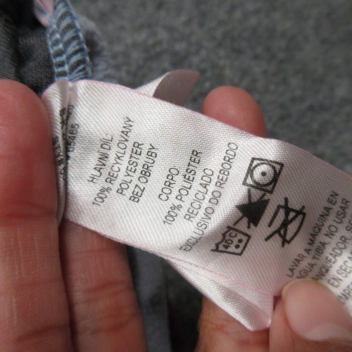 Patagonia Fleece Hoodie Girls Large Blue Gray Full Zip Recycled Retro Outdoors - Picture 12 of 16