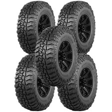 (QTY 5) 35x12.50R15LT Mickey Thompson Baja Boss M/T 113Q LRC Black Wall Tires