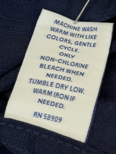 Caribbean Roundtree & Yorke Shirt 4XB Neu mit Etikett Navy Struktur Blumen UVP 79,50 - Bild 12 von 12