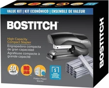 Bostitch Office Heavy Duty 40 Sheet Stapler with 1250 Staples & Claw Remover, Sm