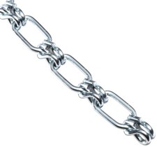 Campbell 0722427 Low Carbon Steel Lock Link Single Loop Chain, Wrapped, on Reel,