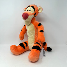 Disney Store Curly Tail Sitting Tigger Plush Stuffed Animal Orange Tiger 14"