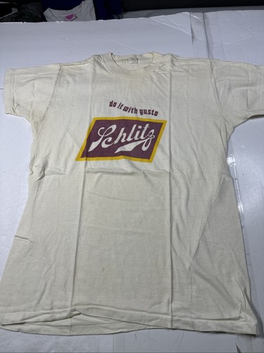 Vintage do it with gusto SCHLITZ TSHIRT XL Unisex #2433 - Bild 2 von 20