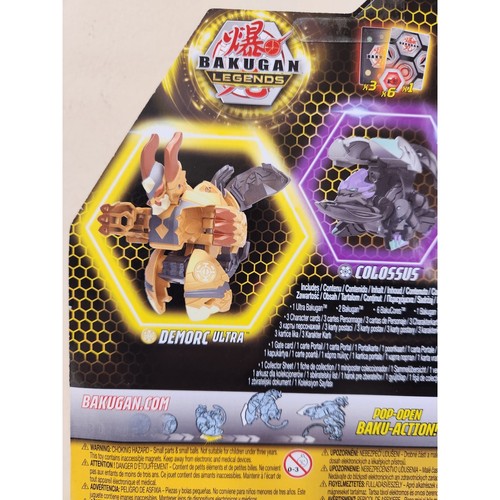 Demorc Ultra Starter Pack Colossus Barbetra Bakugan Legends Demorc Bakugan NUEVO - Imagen 7 de 7