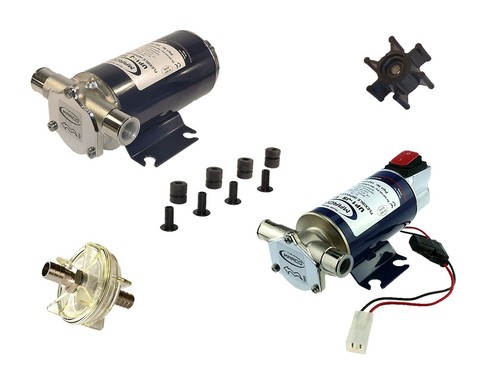 Marco Wasserpumpe 12 - 24V, 1.680 - 2.700 l/h. - Impellerpumpe Zirkulationspumpe - Bild 1 von 40