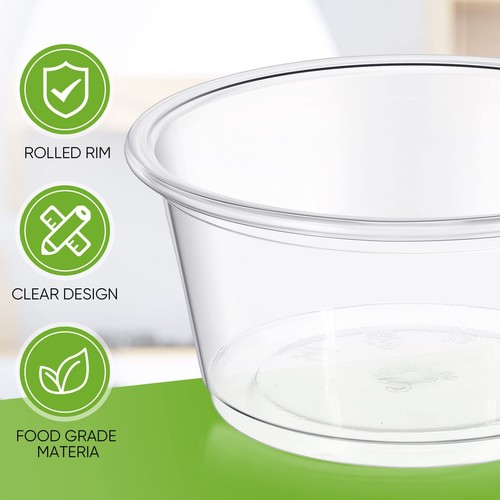 500 Count Plastic Disposable Portion Cups Without Lid Souffle Condiment Cups ... - Picture 3 of 7