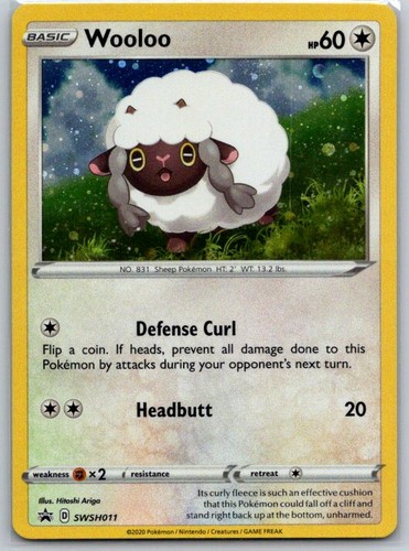 Wooloo - SWSH011 Promo SWSH: Sword & Shield Promo Cards NM - Picture 1 of 2
